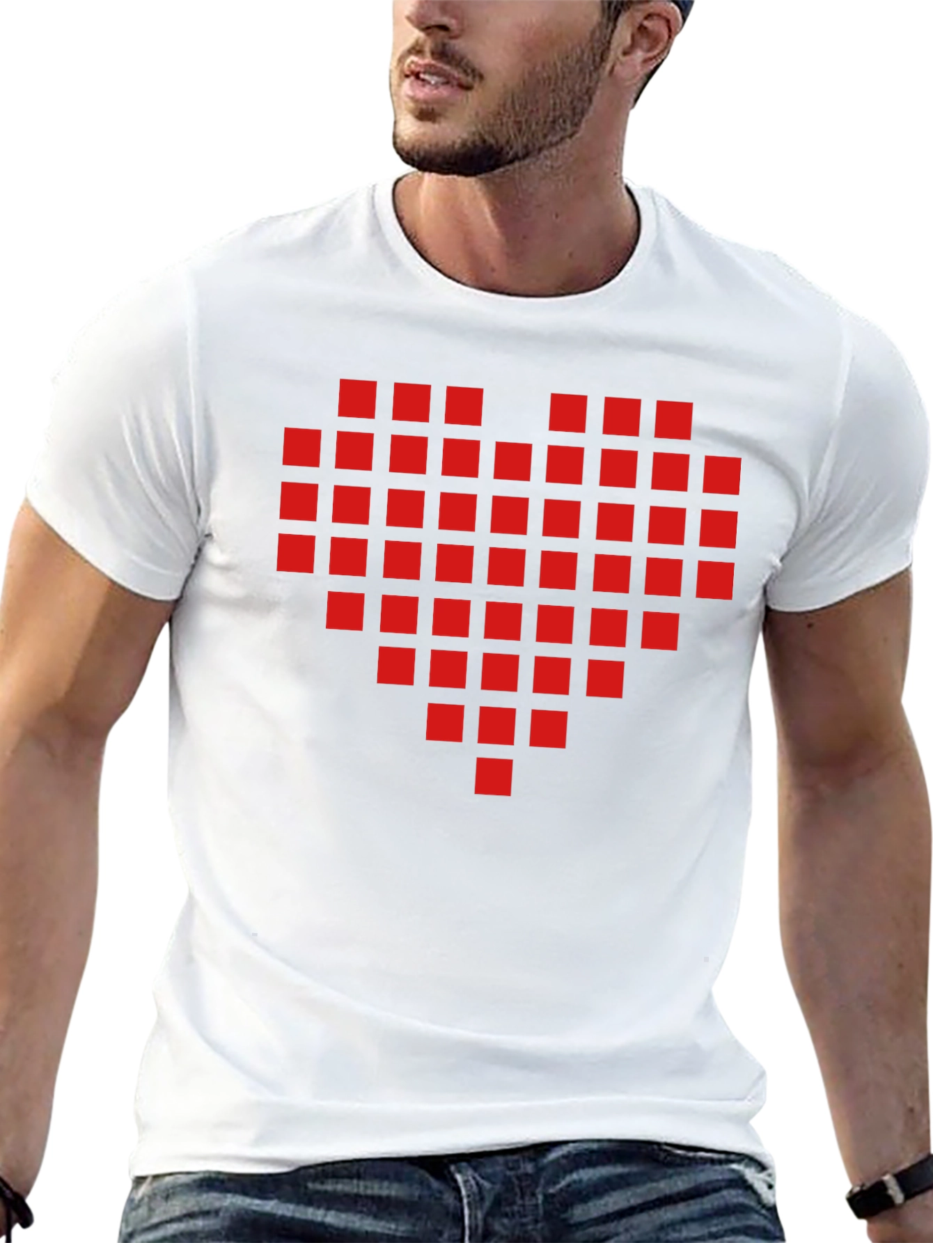 Pixel Heart T-Shirt - Retro Gamer Love!