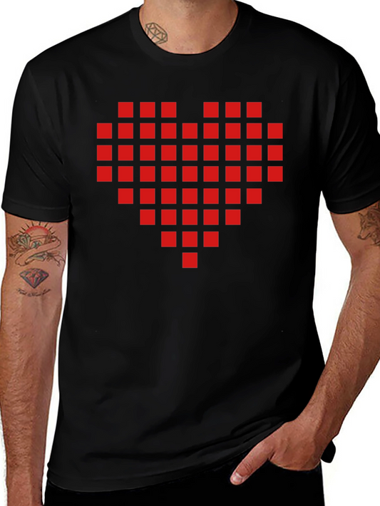 Pixel Heart T-Shirt - Retro Gamer Love!