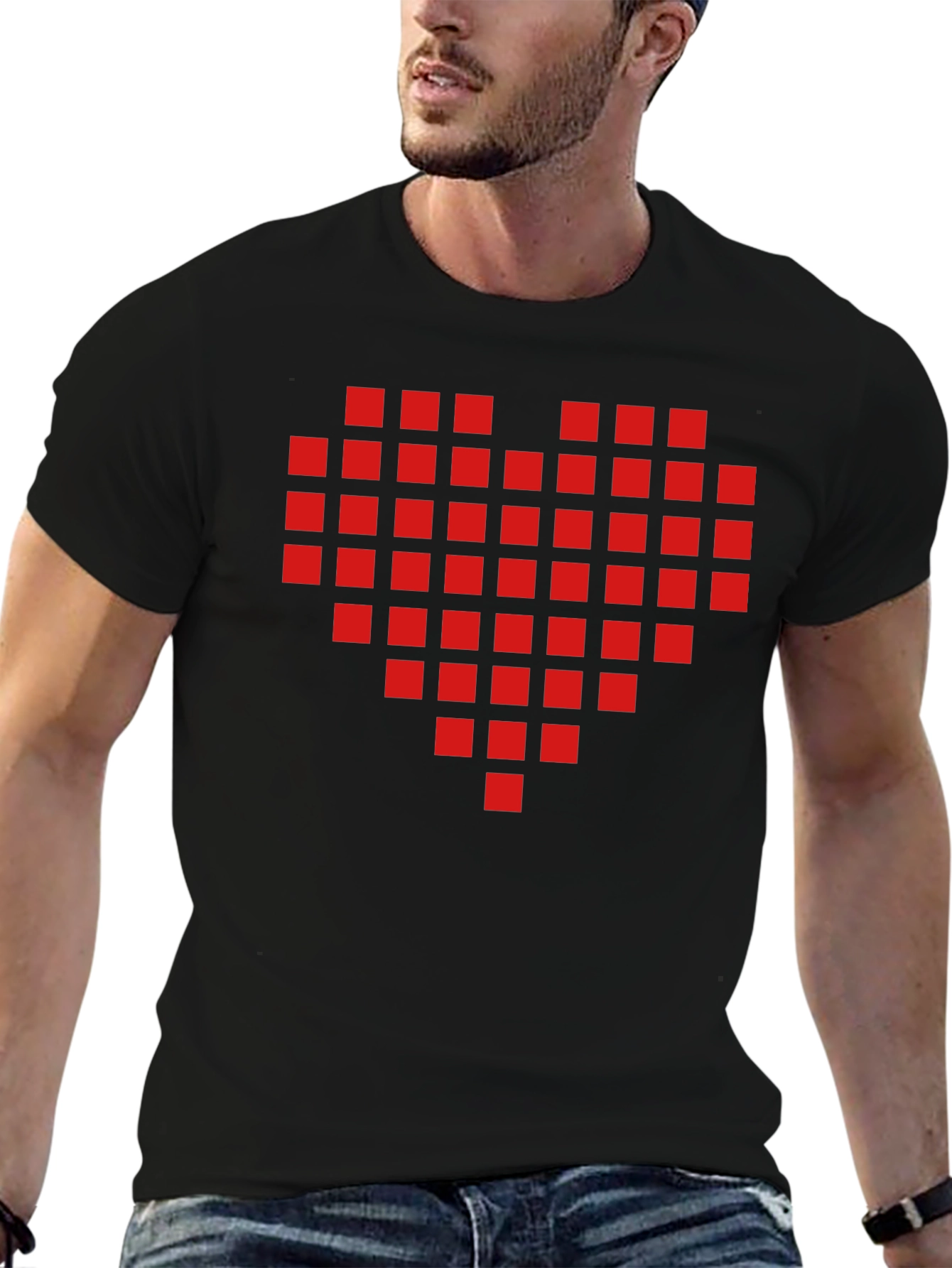 Pixel Heart T-Shirt - Retro Gamer Love!