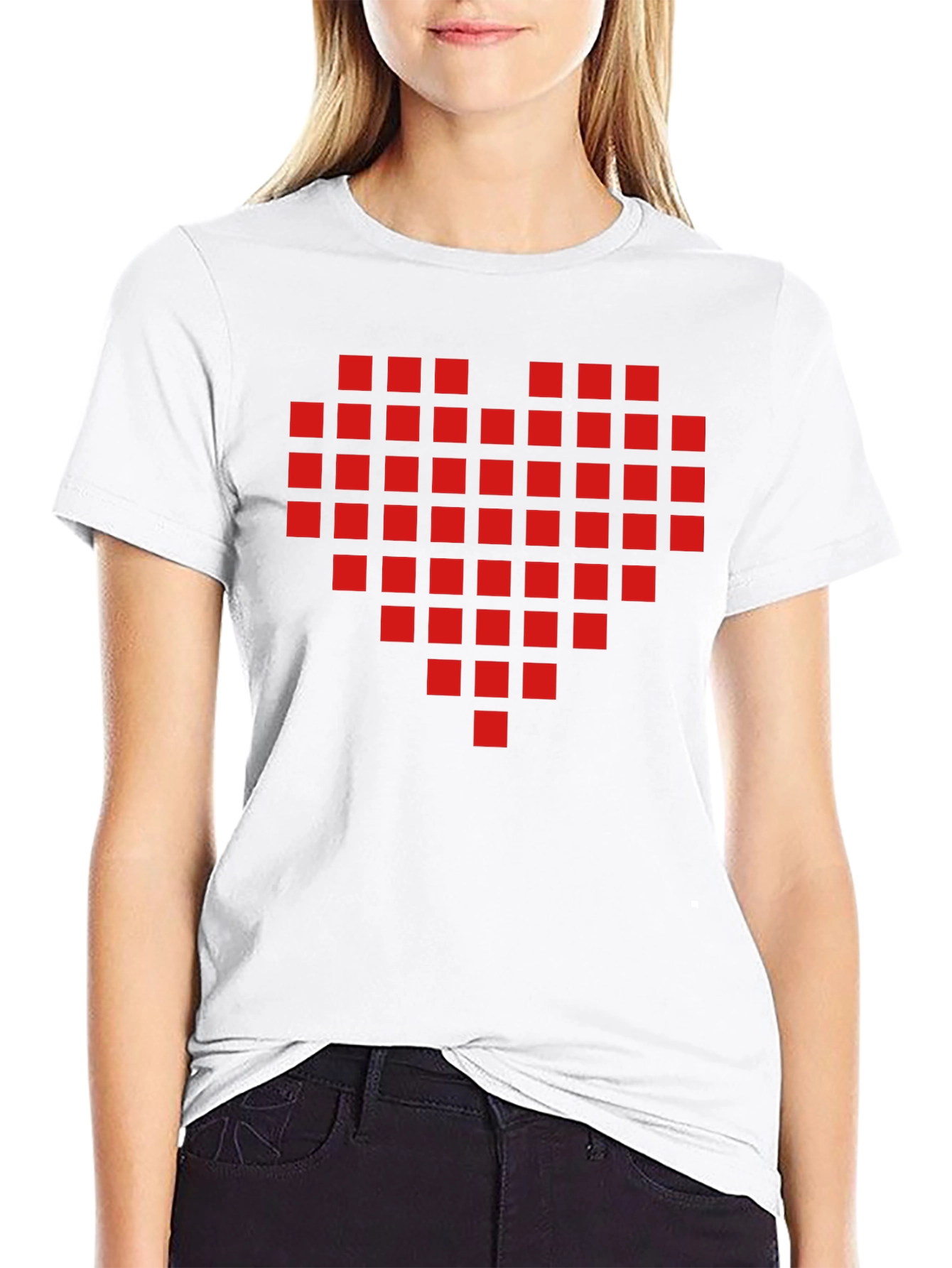 Pixel Heart T-Shirt - Retro Gamer Love!