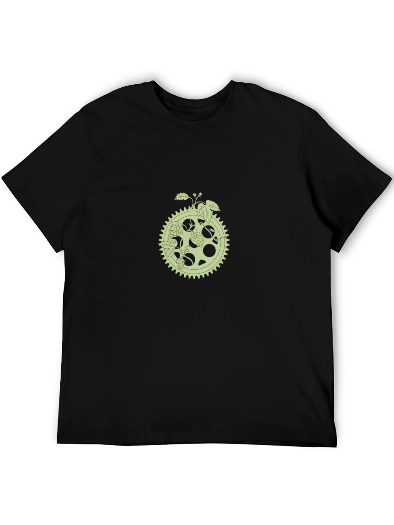 Hop Gear Graphic Tee - Soft Black Cotton T-Shirt