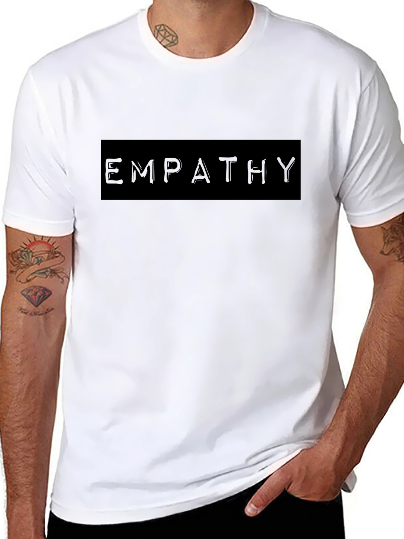 Empathy Black T-Shirt - Express Your Compassion