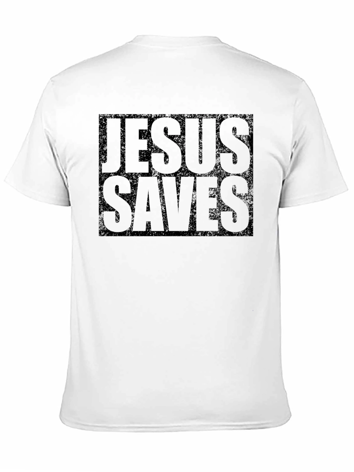 Jesus Saves Black T-Shirt Graphic Print