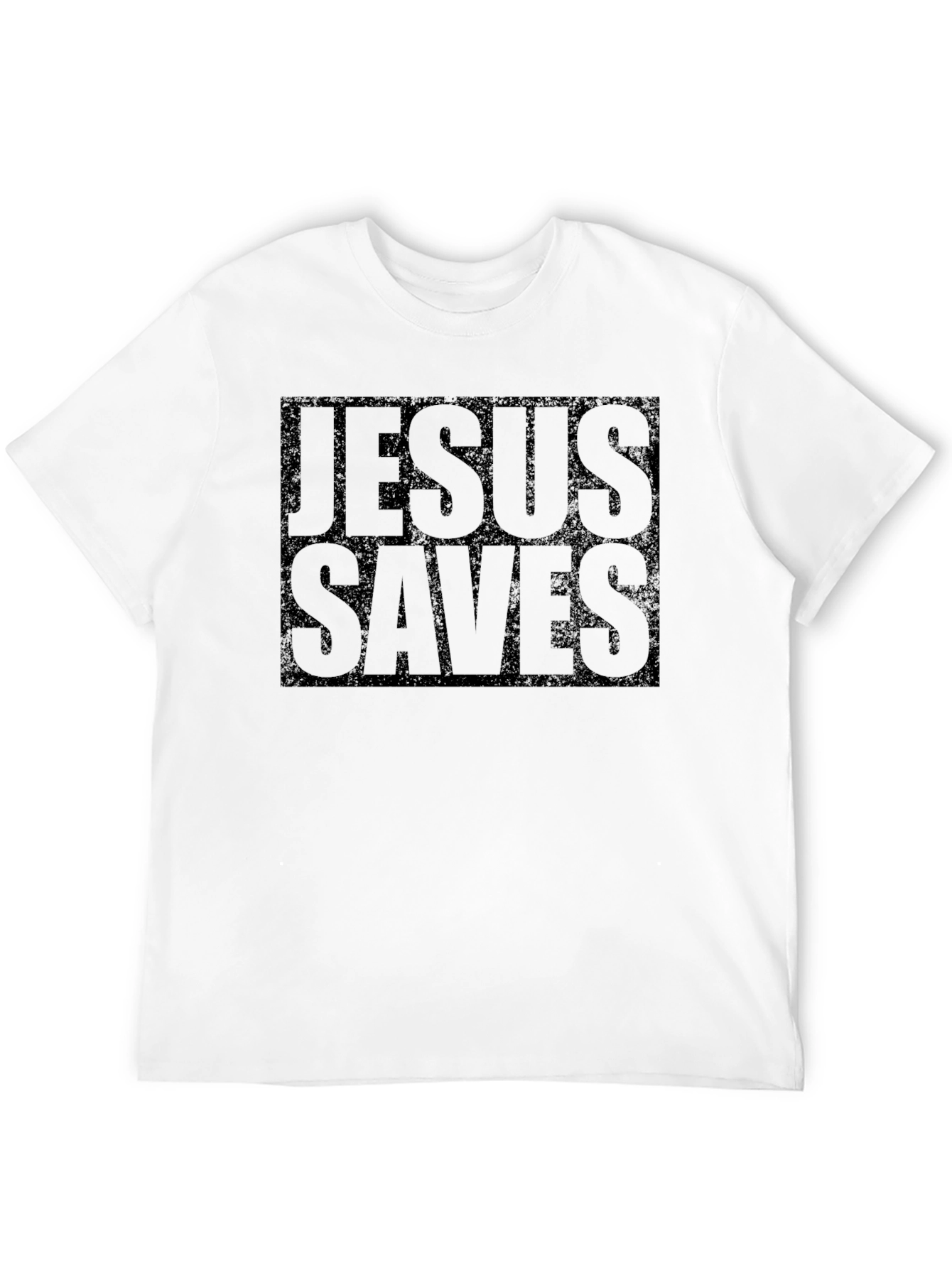 Jesus Saves Black T-Shirt Graphic Print