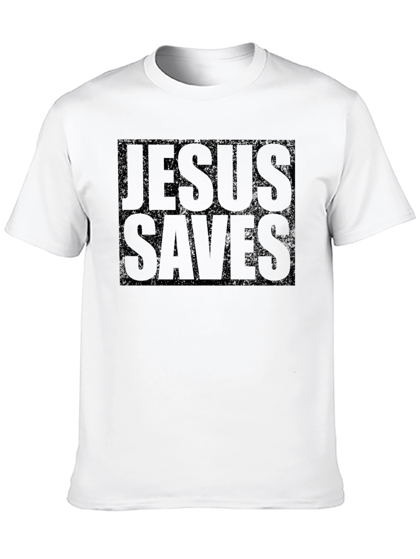 Jesus Saves Black T-Shirt Graphic Print