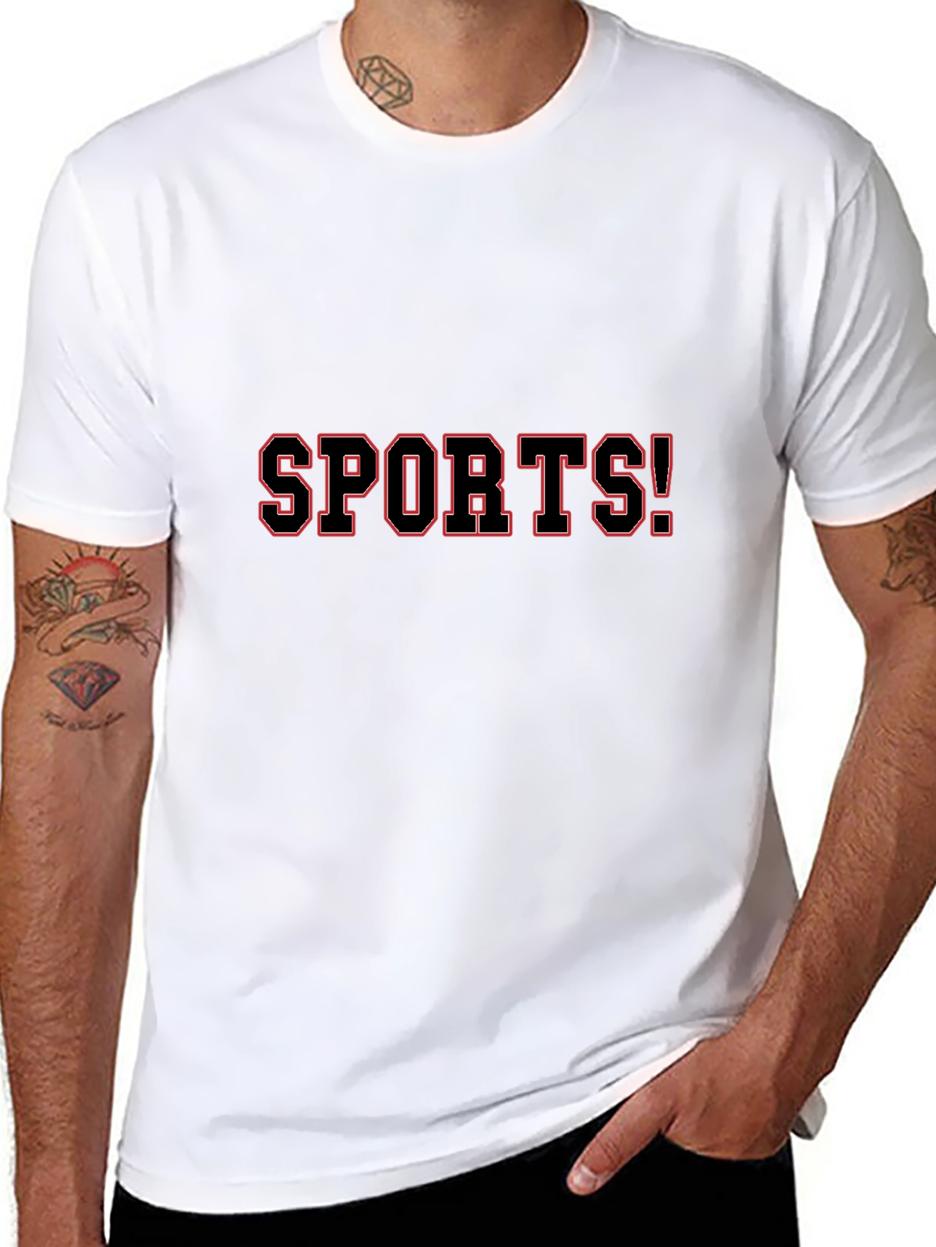 SPORTS! Black Graphic T-Shirt