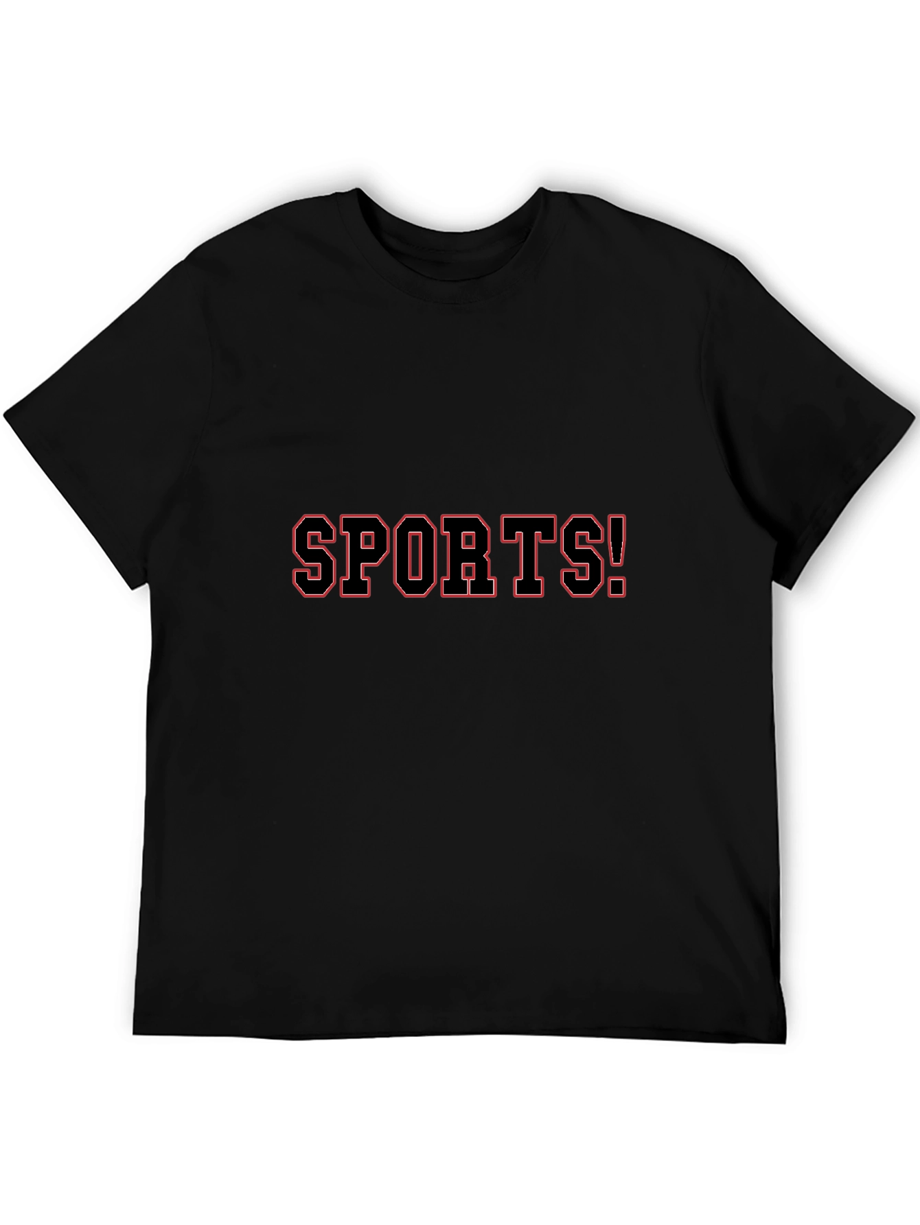 SPORTS! Black Graphic T-Shirt