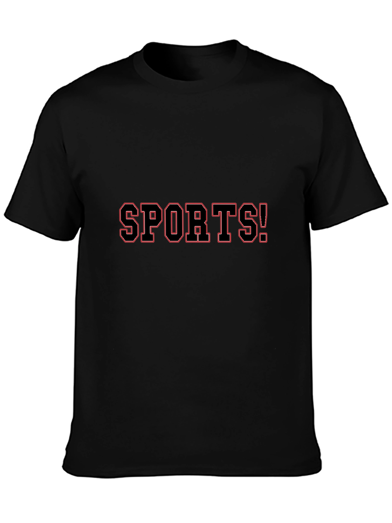 SPORTS! Black Graphic T-Shirt