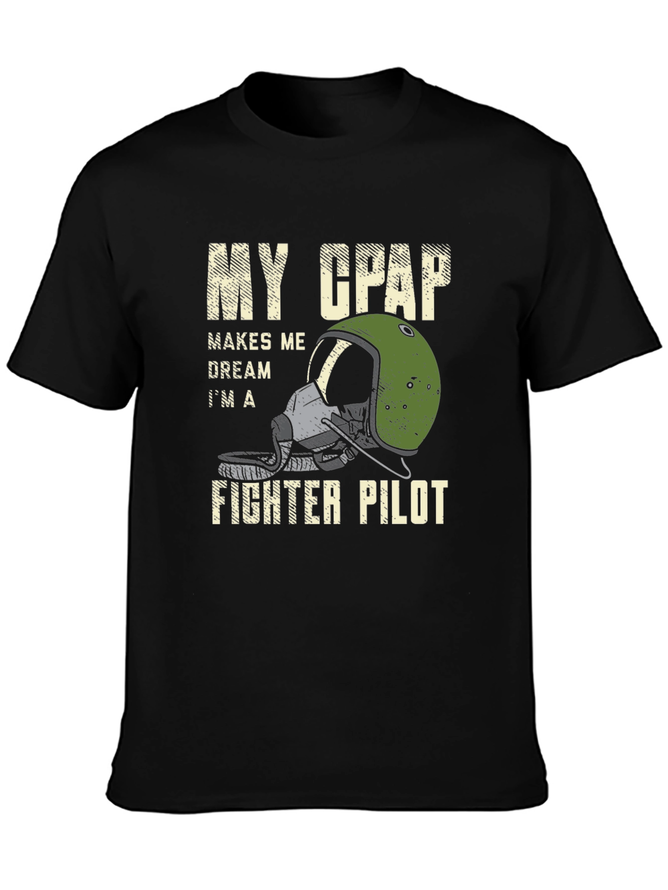 CPAP Fighter Pilot T-Shirt - Sleep Apnea Awareness