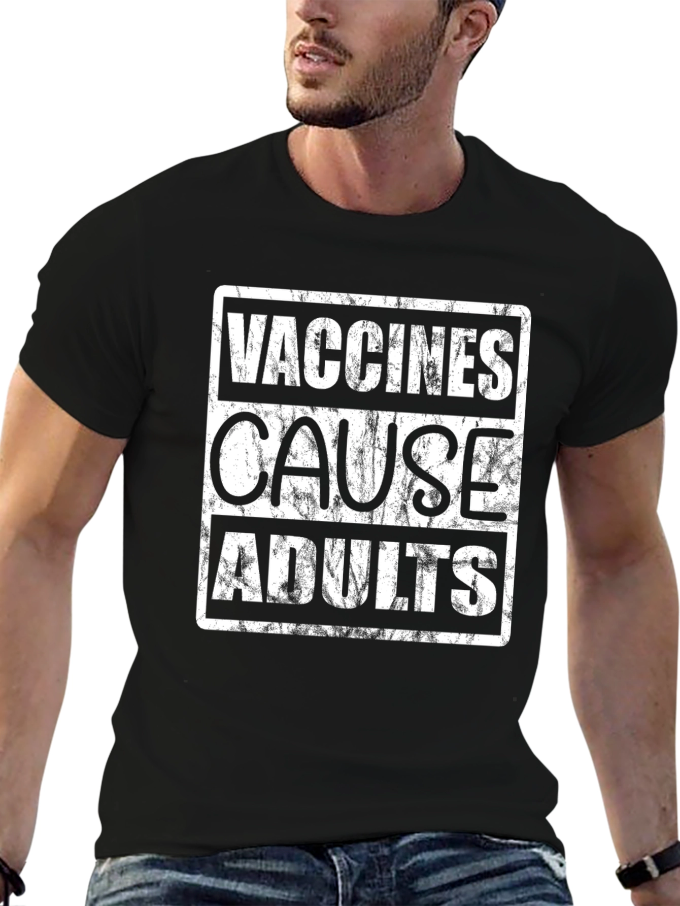 Vaccines Cause Adults Graphic T-Shirt