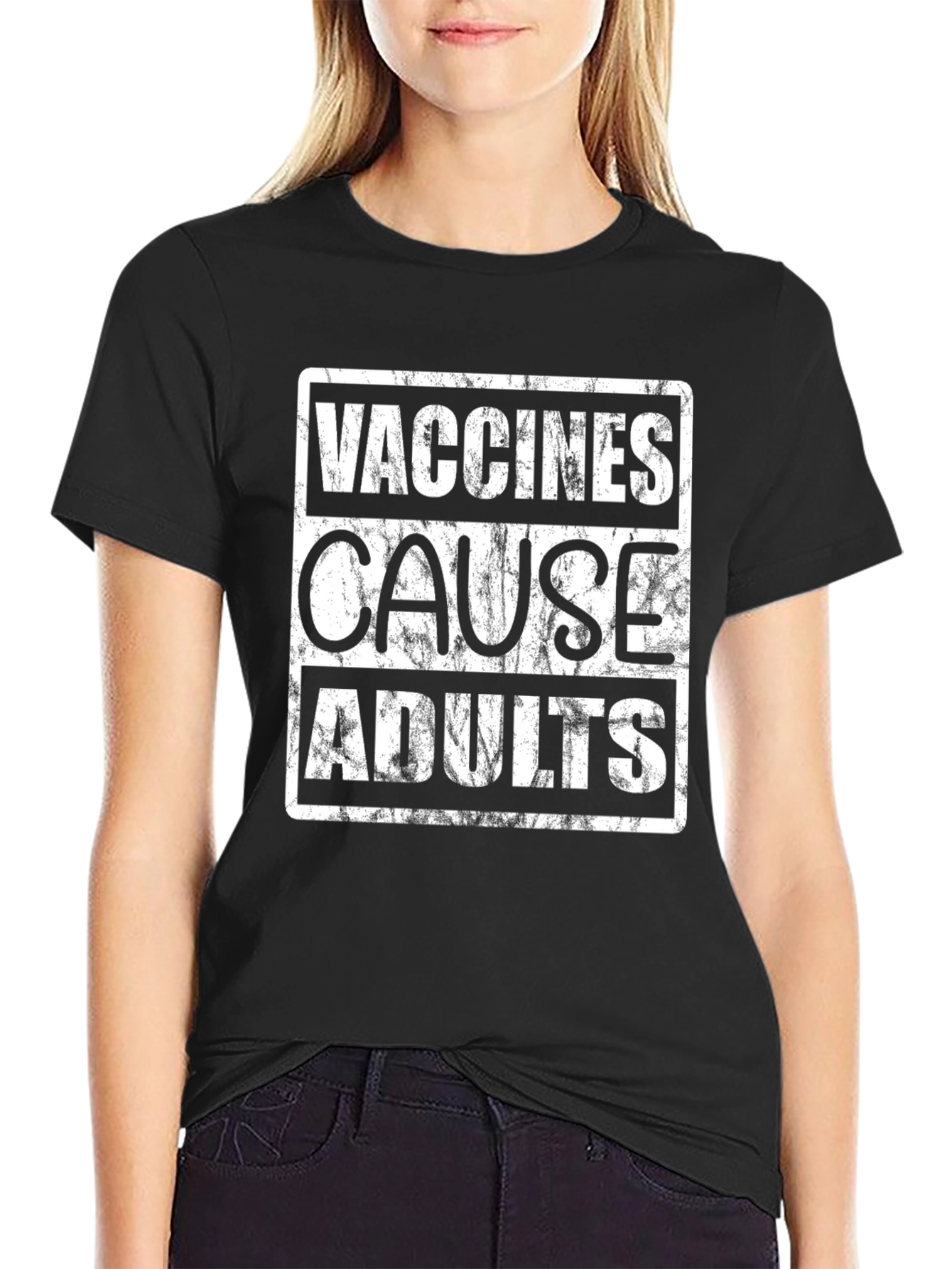 Vaccines Cause Adults Graphic T-Shirt