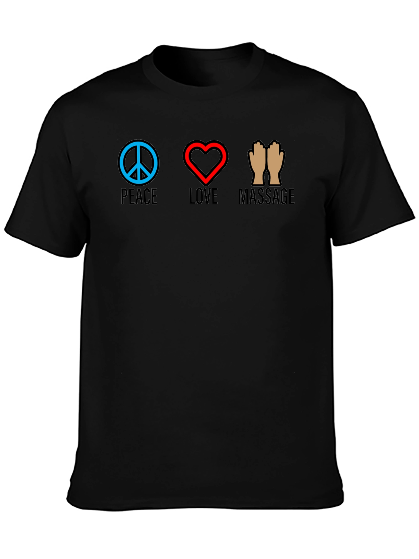 Peace Love Massage T-Shirt - Relax & Rejuvenate