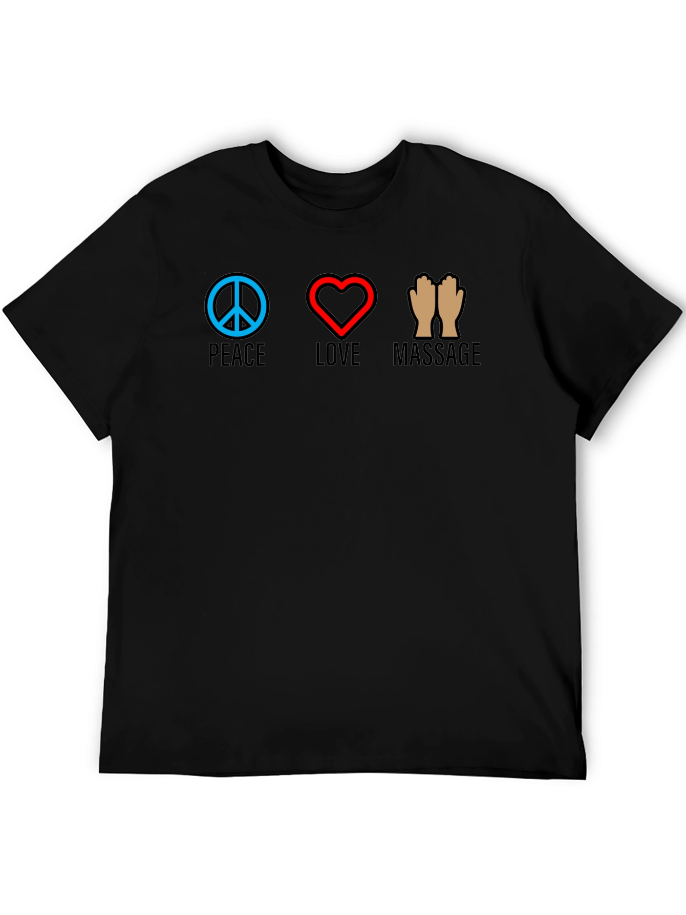 Peace Love Massage T-Shirt - Relax & Rejuvenate