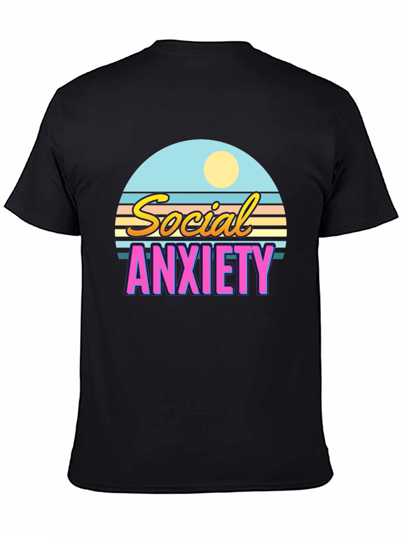 Social Anxiety Retro T-Shirt