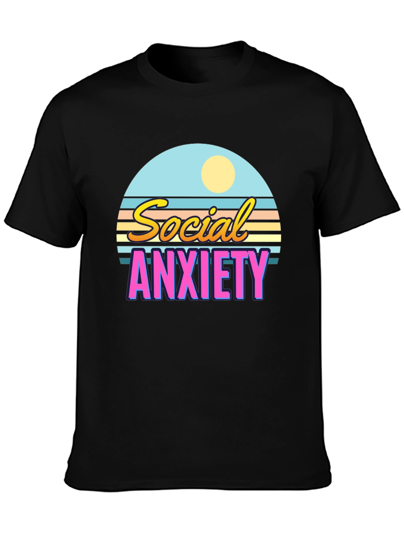 Social Anxiety Retro T-Shirt