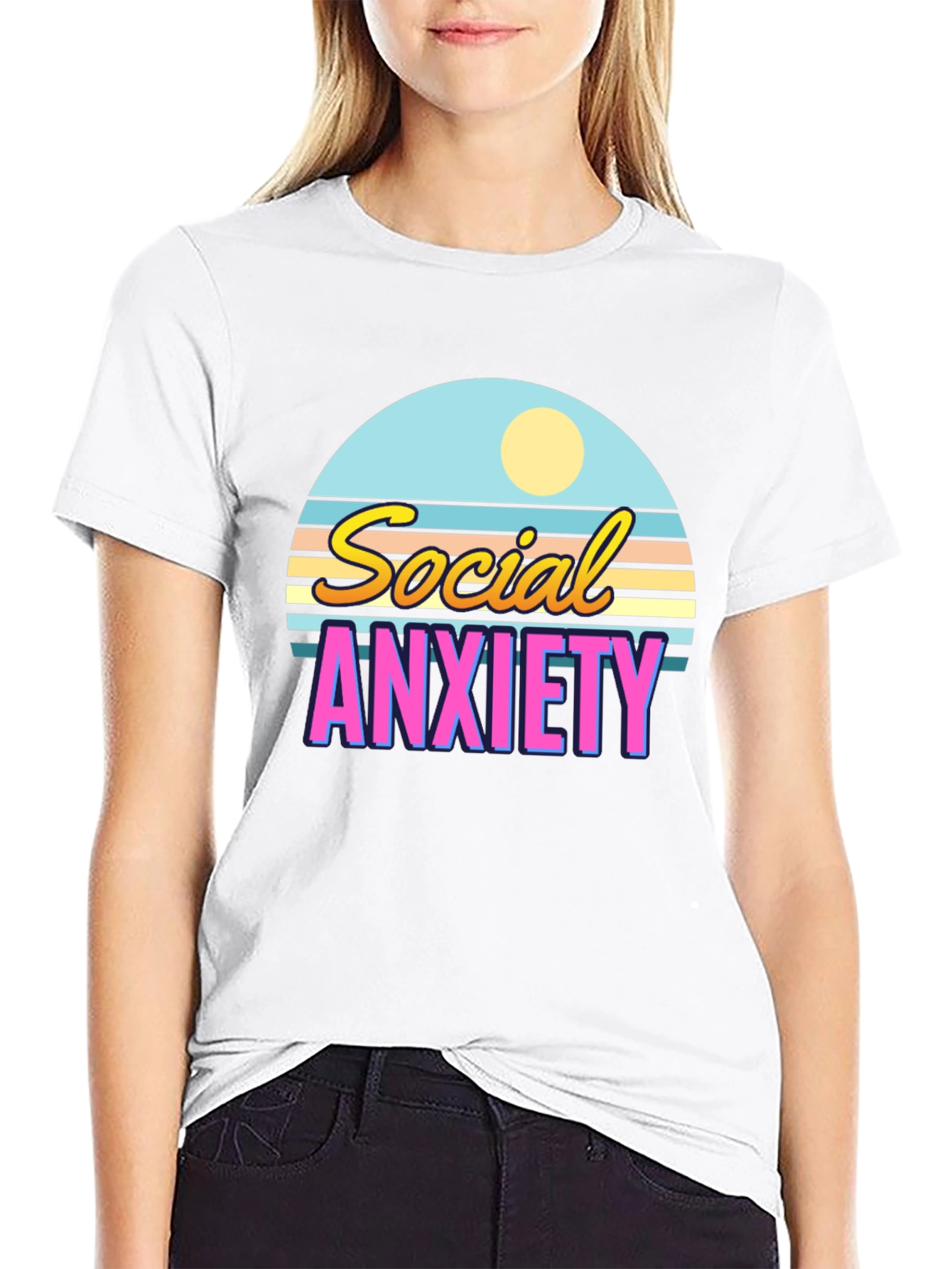 Social Anxiety Retro T-Shirt
