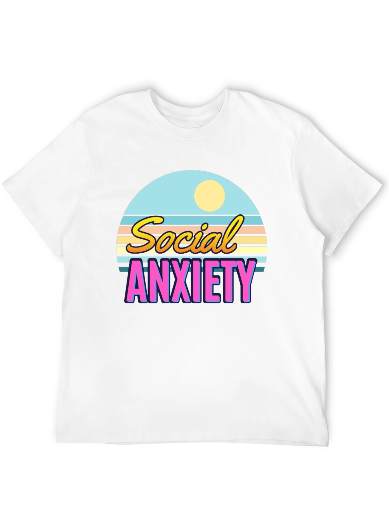 Social Anxiety Retro T-Shirt