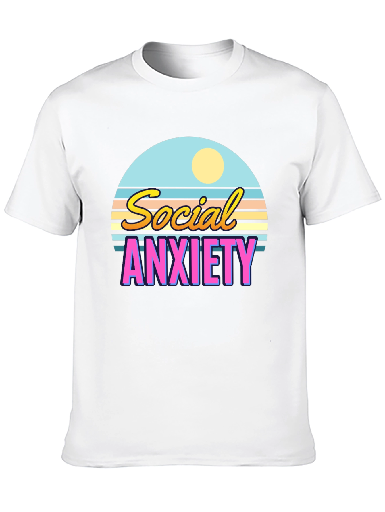 Social Anxiety Retro T-Shirt