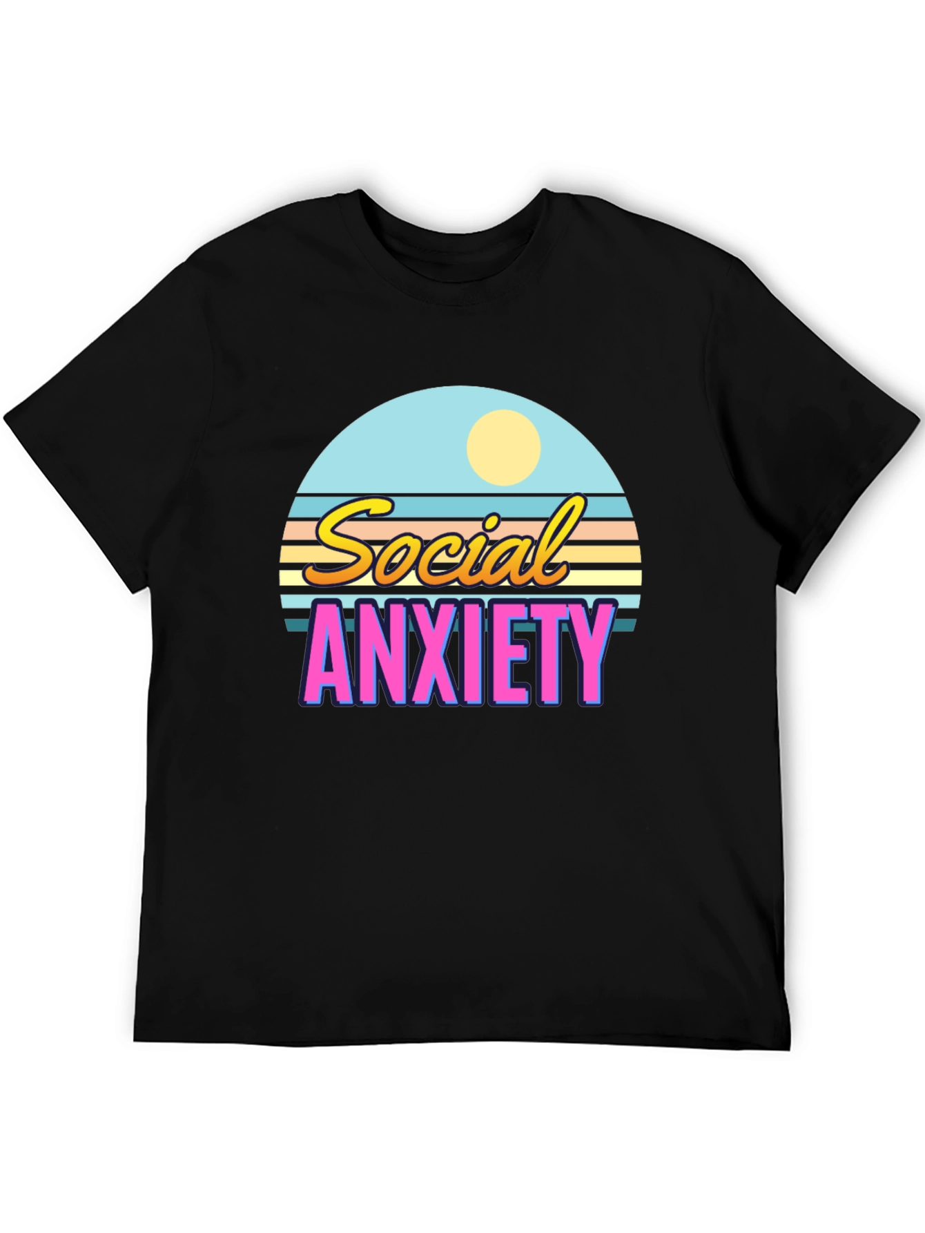 Social Anxiety Retro T-Shirt
