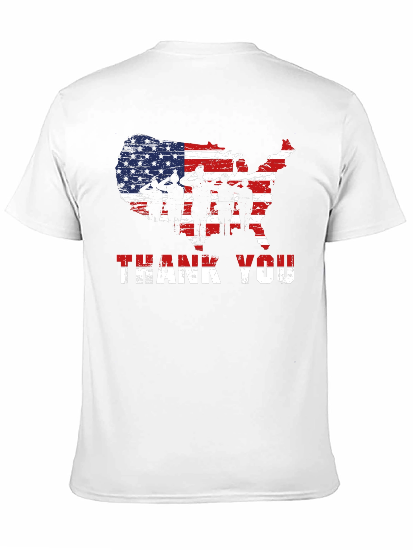 American Flag Thank You T-Shirt