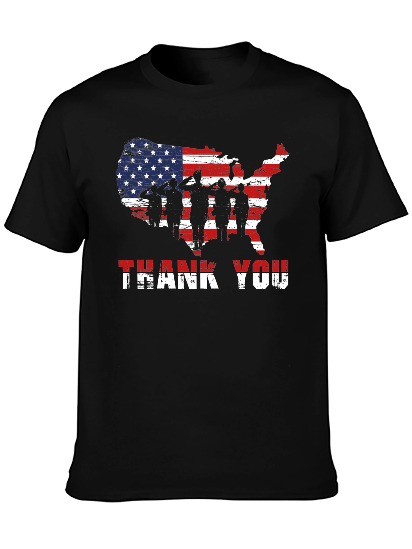 American Flag Thank You T-Shirt