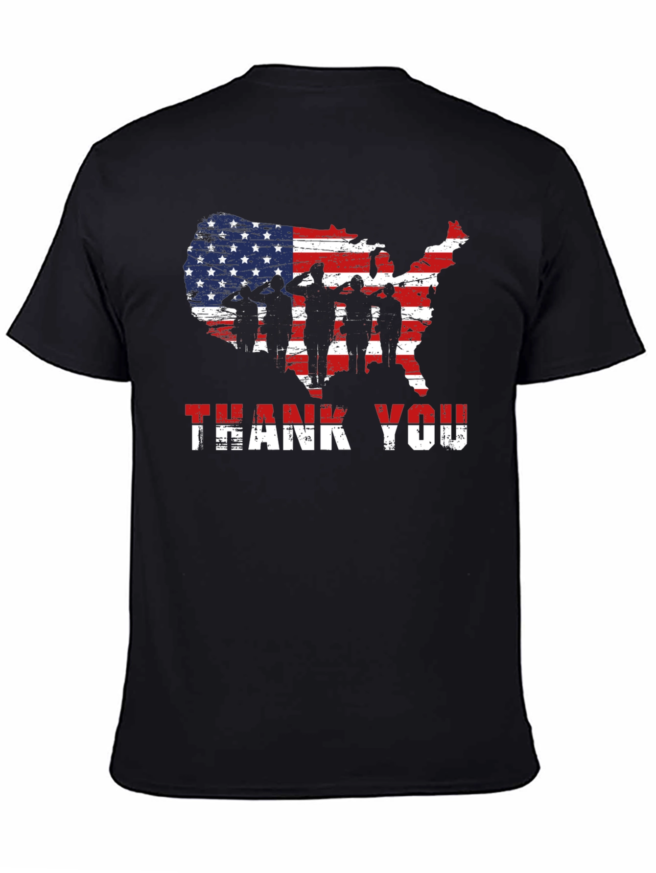 American Flag Thank You T-Shirt