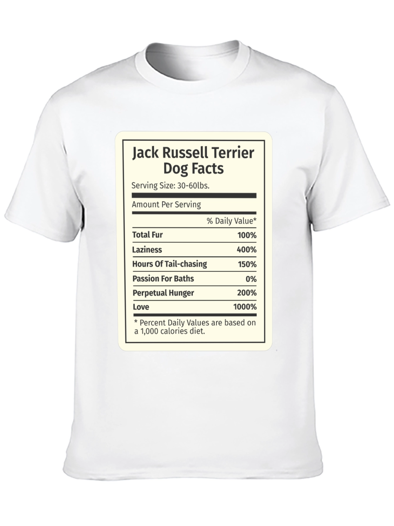 Jack Russell Terrier Dog Facts T-Shirt