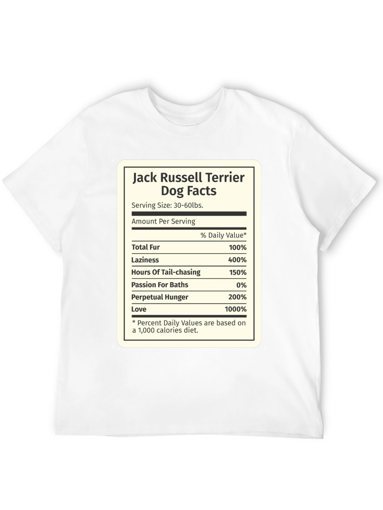 Jack Russell Terrier Dog Facts T-Shirt