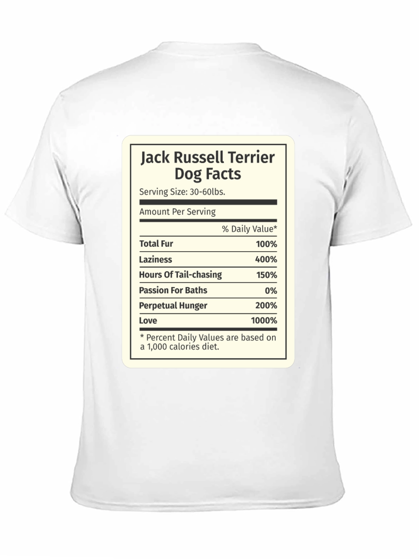 Jack Russell Terrier Dog Facts T-Shirt