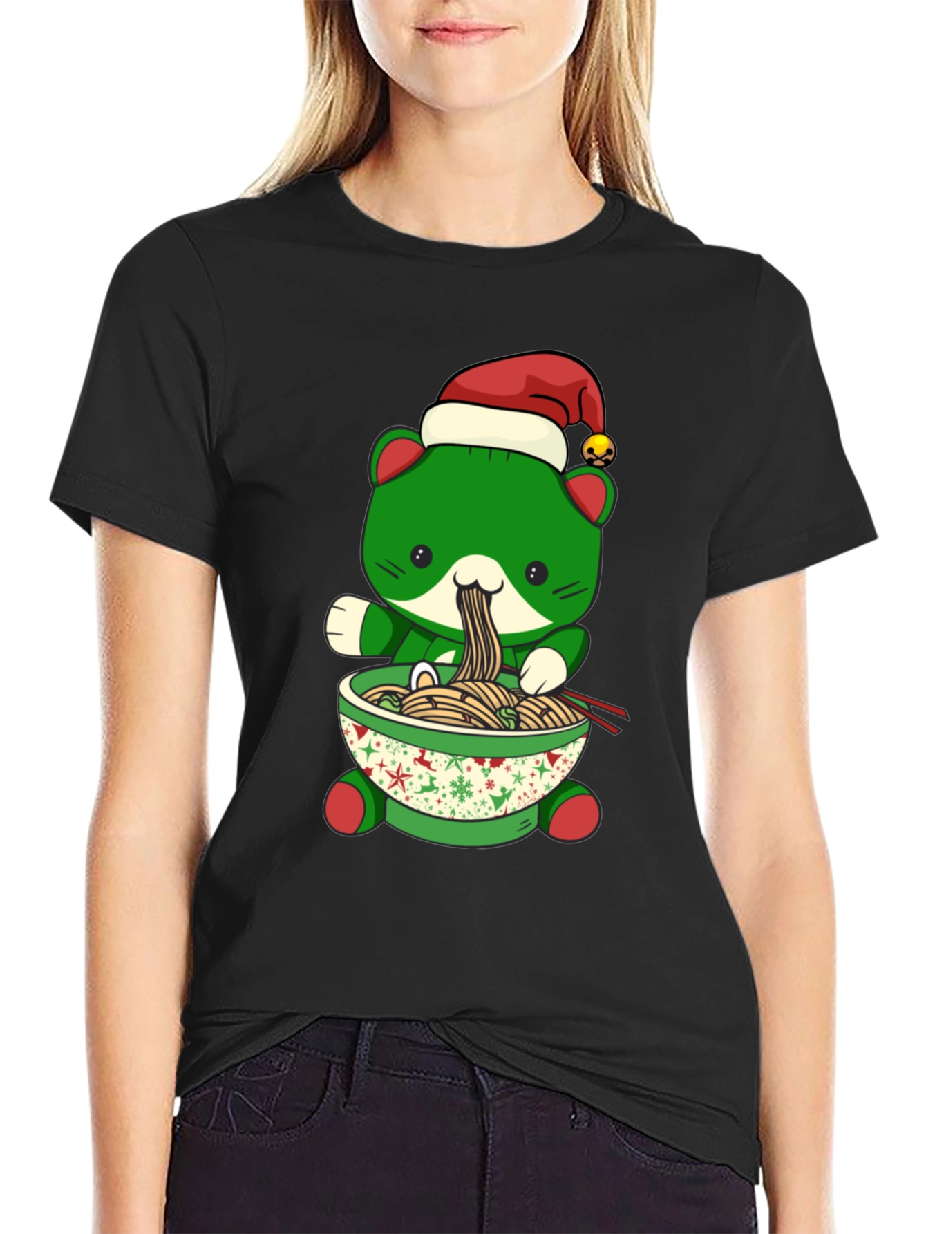 Christmas Ramen Cat T-Shirt