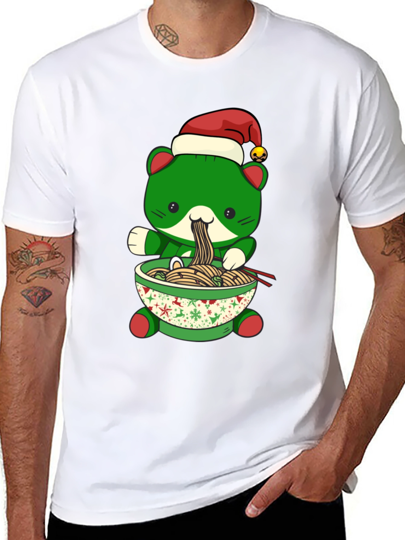 Christmas Ramen Cat T-Shirt