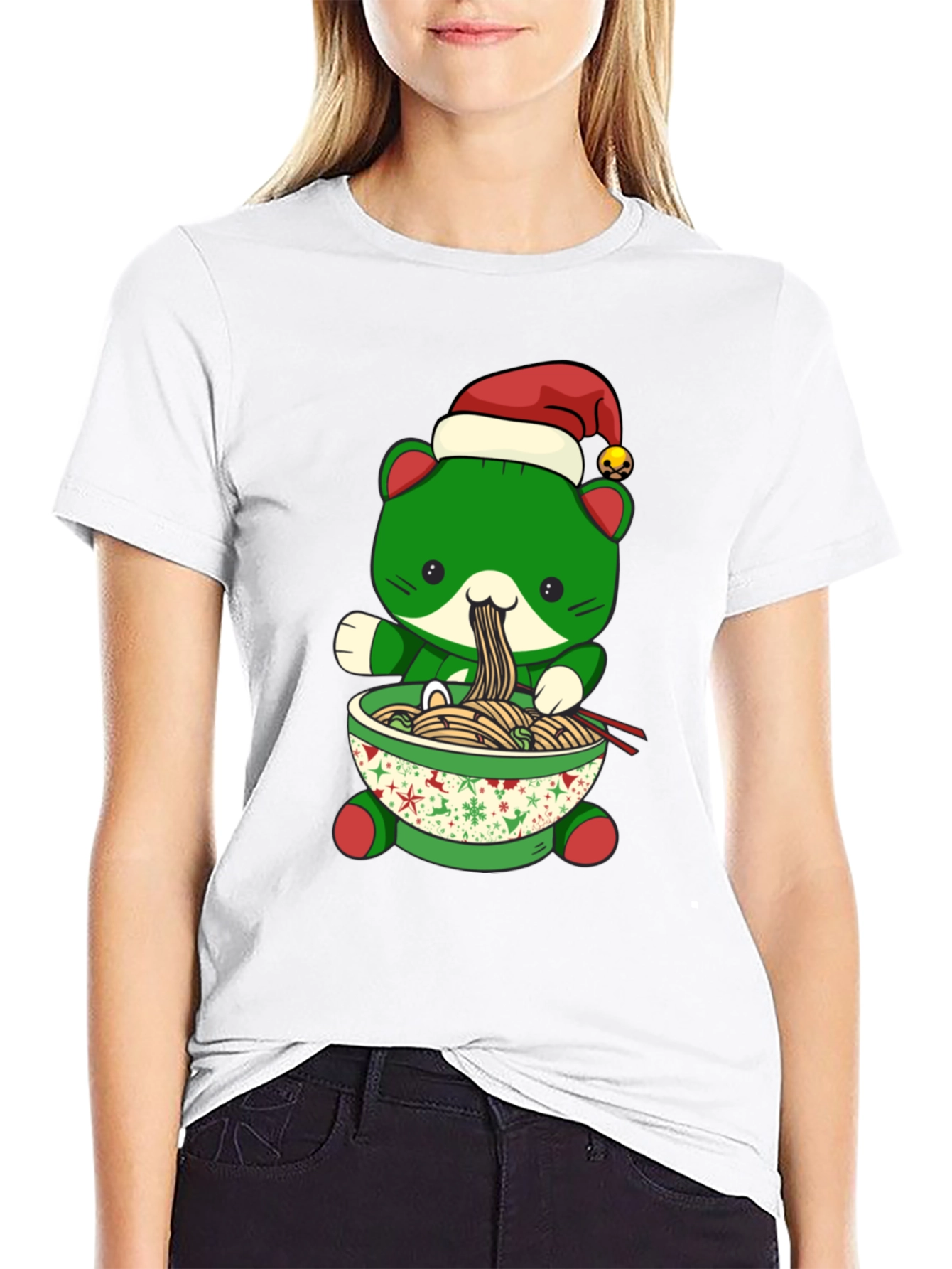 Christmas Ramen Cat T-Shirt
