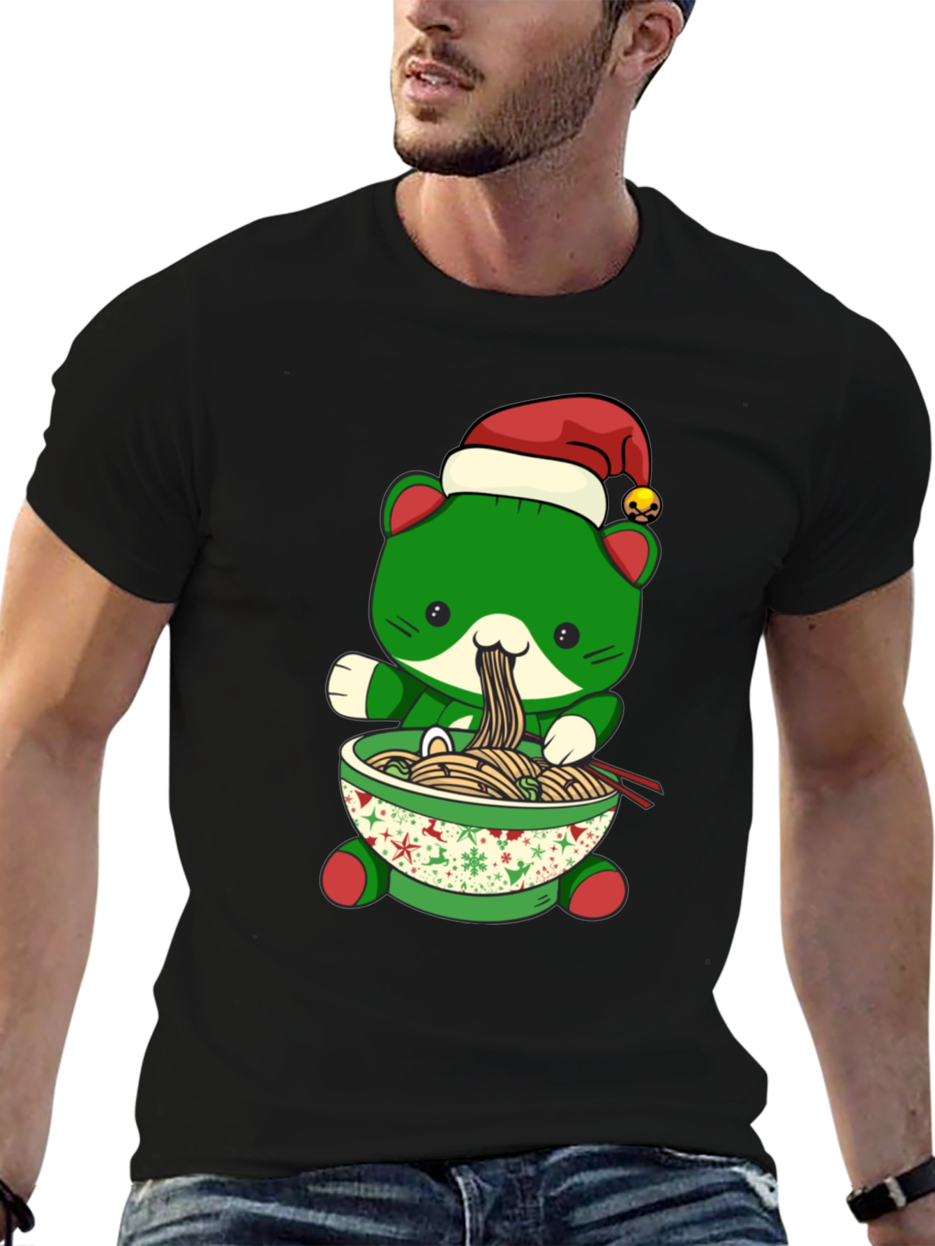 Christmas Ramen Cat T-Shirt