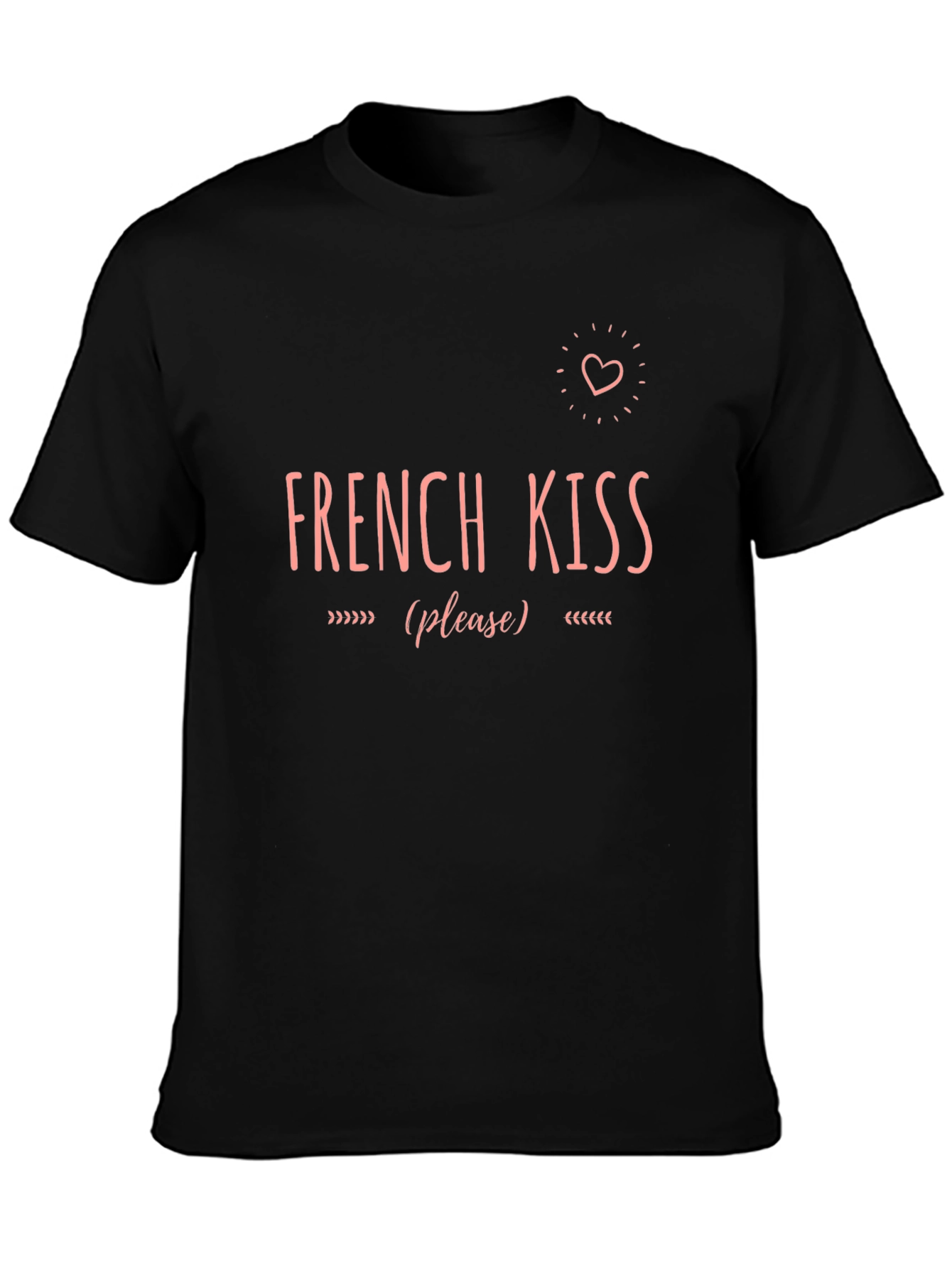 French Kiss Please Funny Graphic T-Shirt