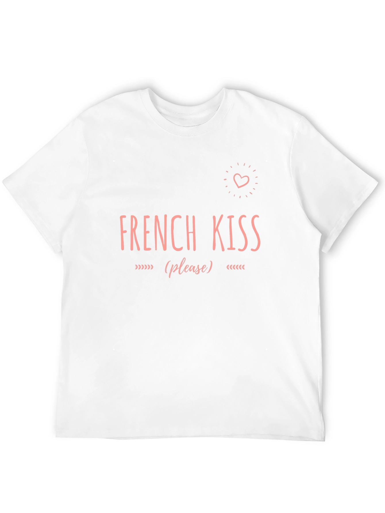 French Kiss Please Funny Graphic T-Shirt