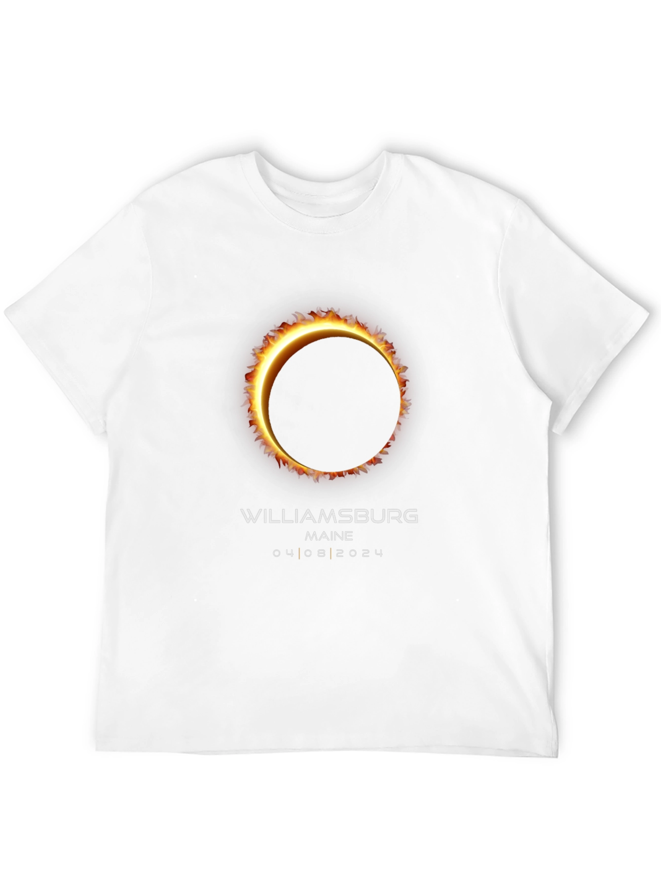 Williamsburg Maine Eclipse 2024 T-Shirt