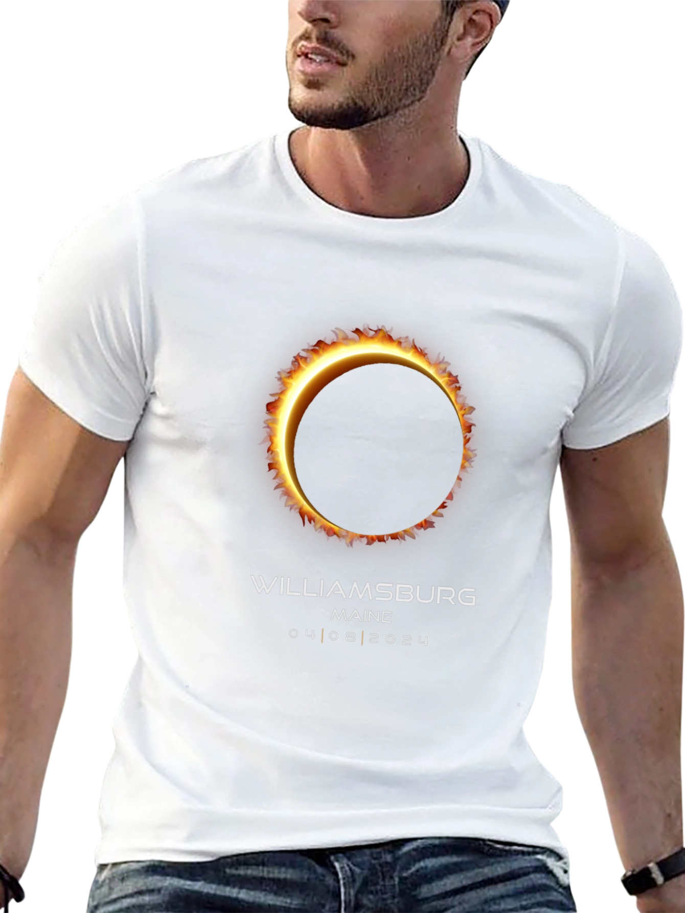 Williamsburg Maine Eclipse 2024 T-Shirt