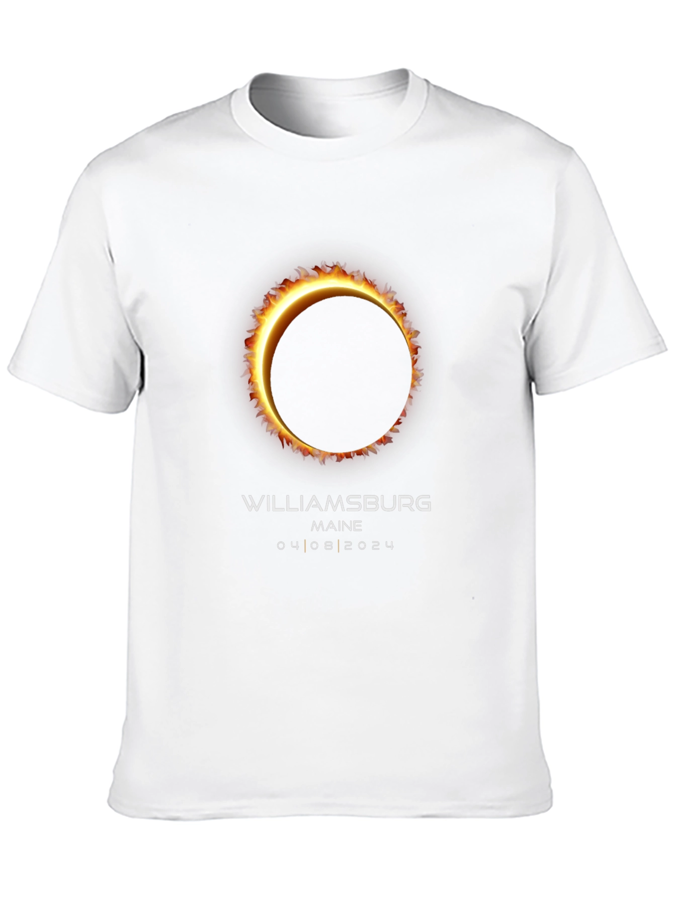 Williamsburg Maine Eclipse 2024 T-Shirt