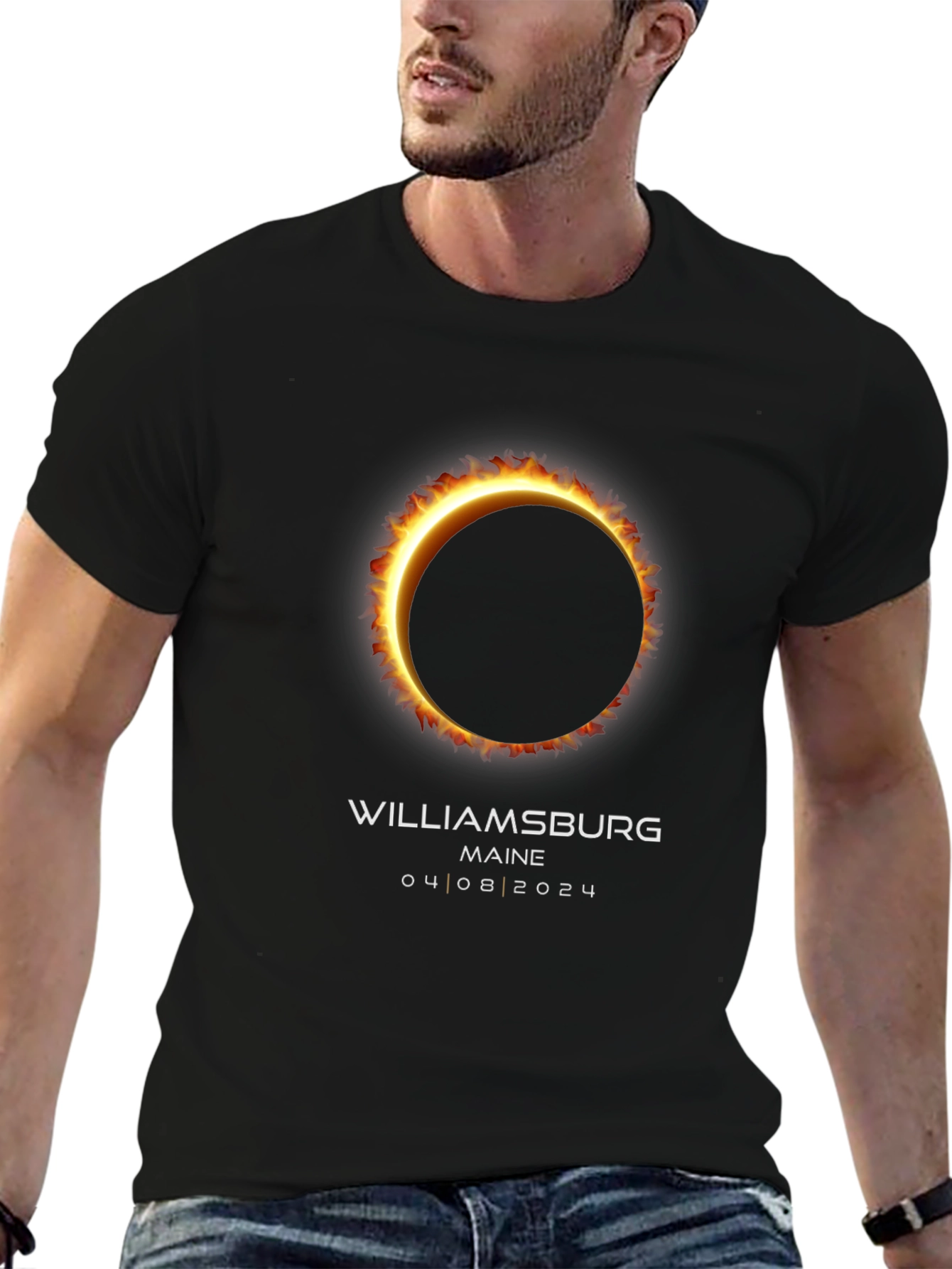 Williamsburg Maine Eclipse 2024 T-Shirt