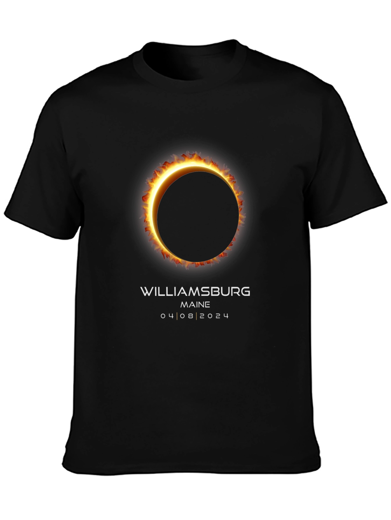 Williamsburg Maine Eclipse 2024 T-Shirt