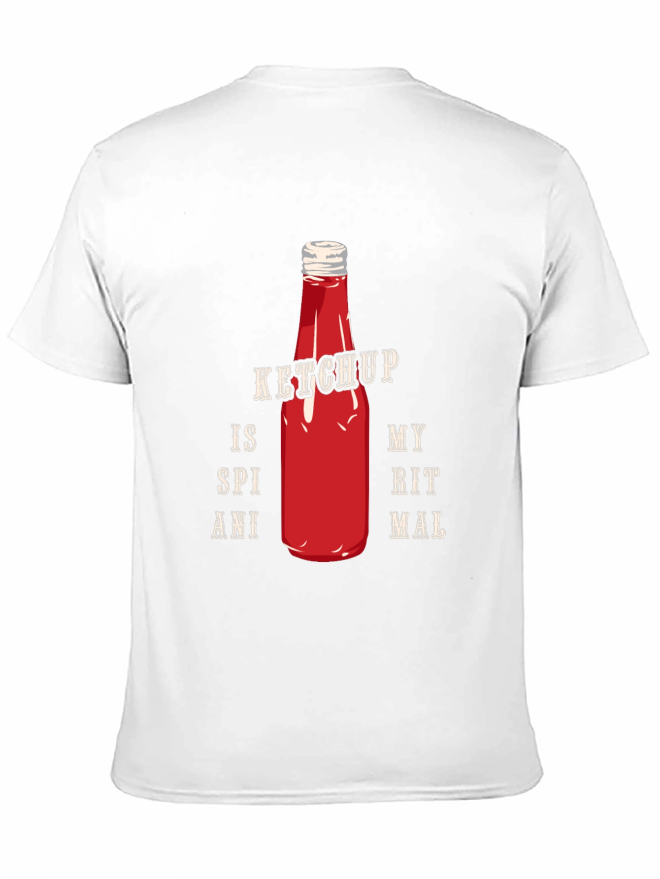 Ketchup Spiritual Animal Graphic Tee - Casual Black T-Shirt