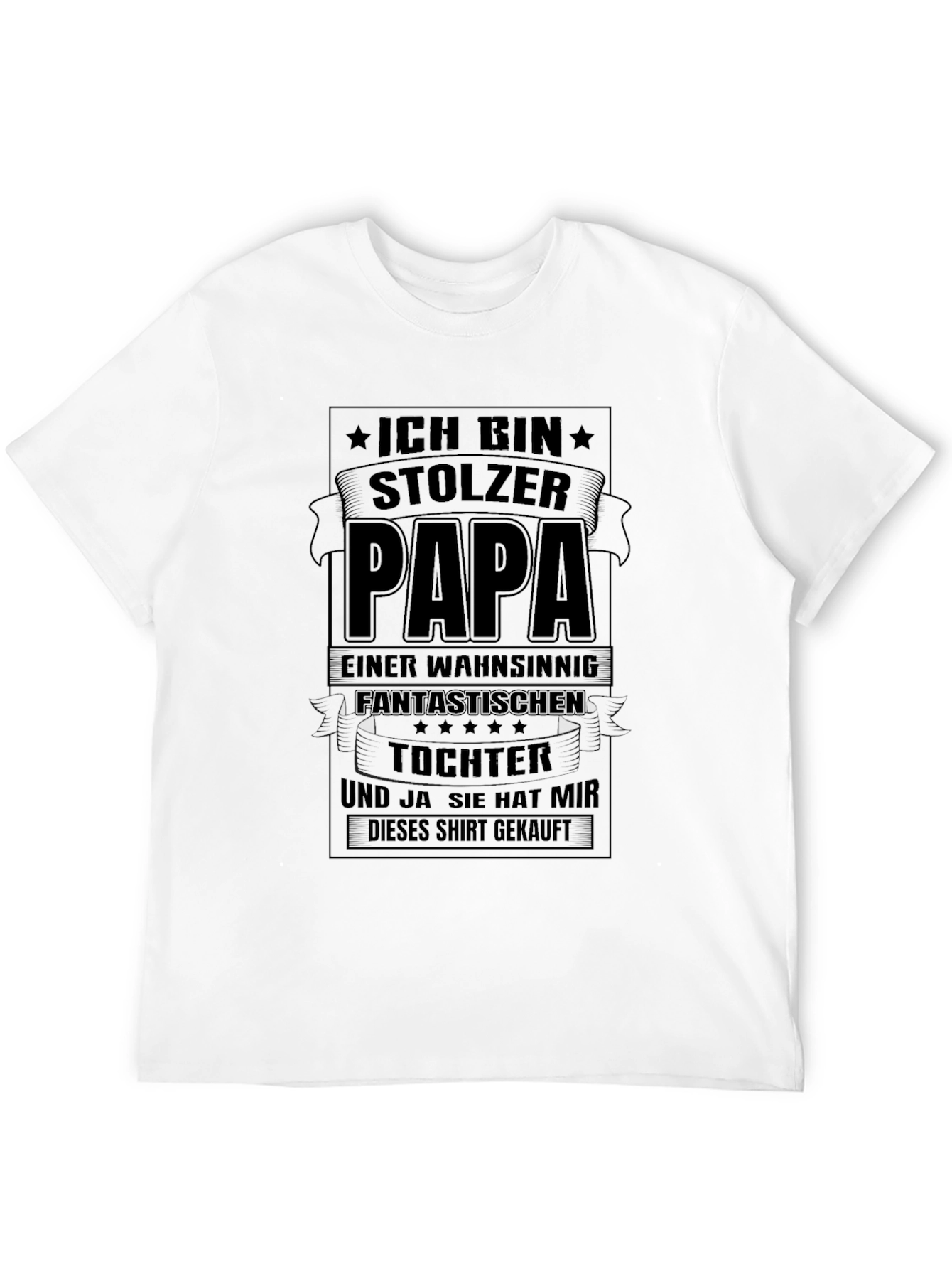 Proud Papa Graphic Tee - Fathers Day Gift