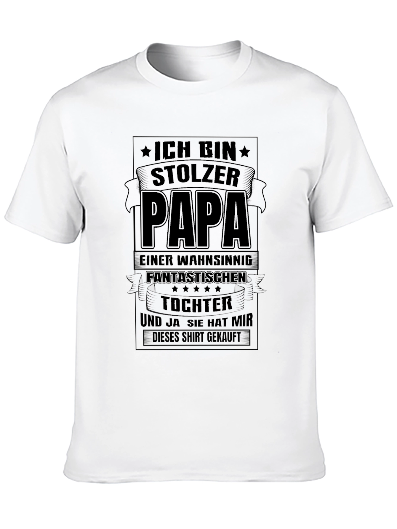 Proud Papa Graphic Tee - Fathers Day Gift