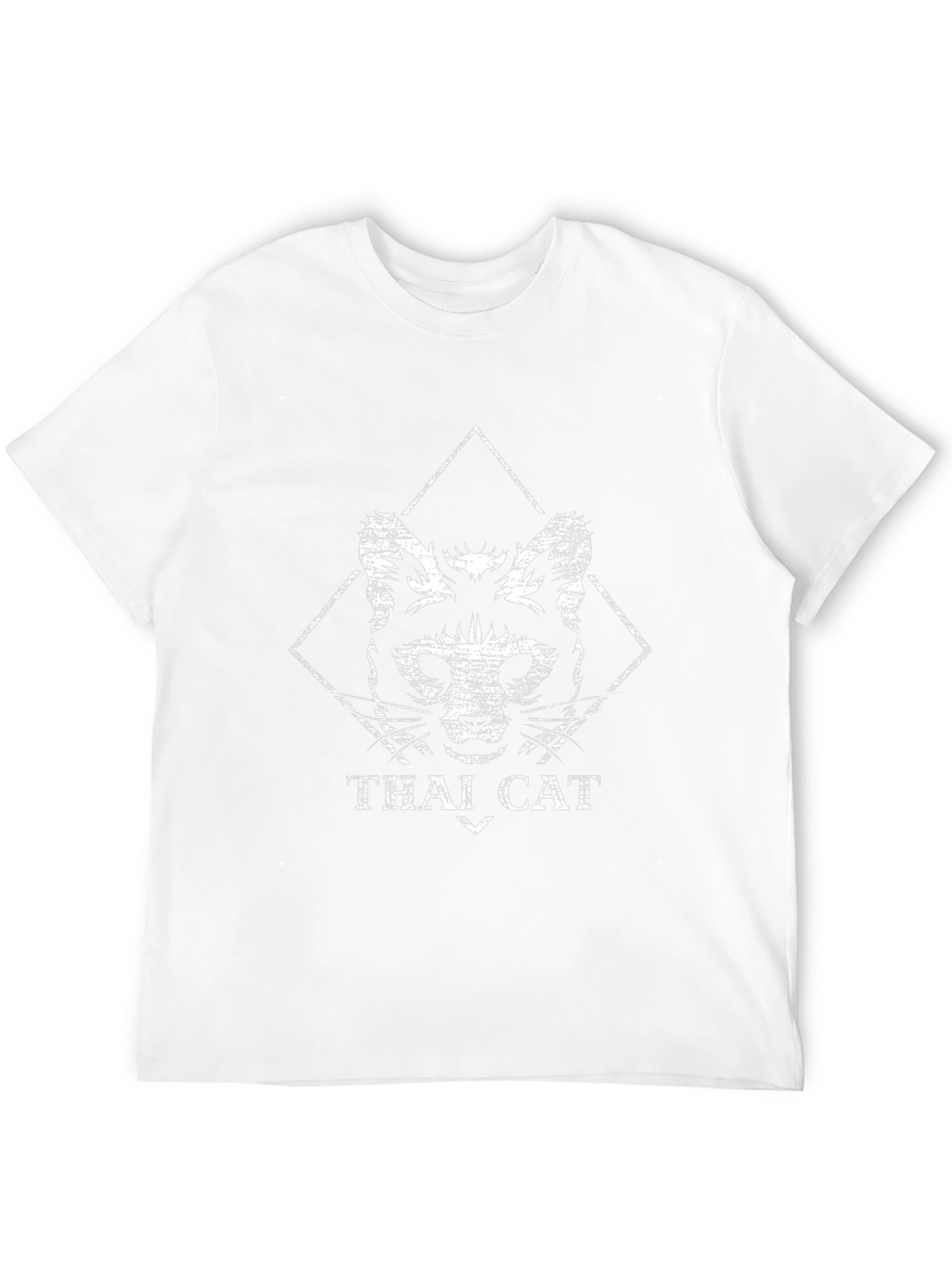 Thai Cat Graphic T-Shirt - Black