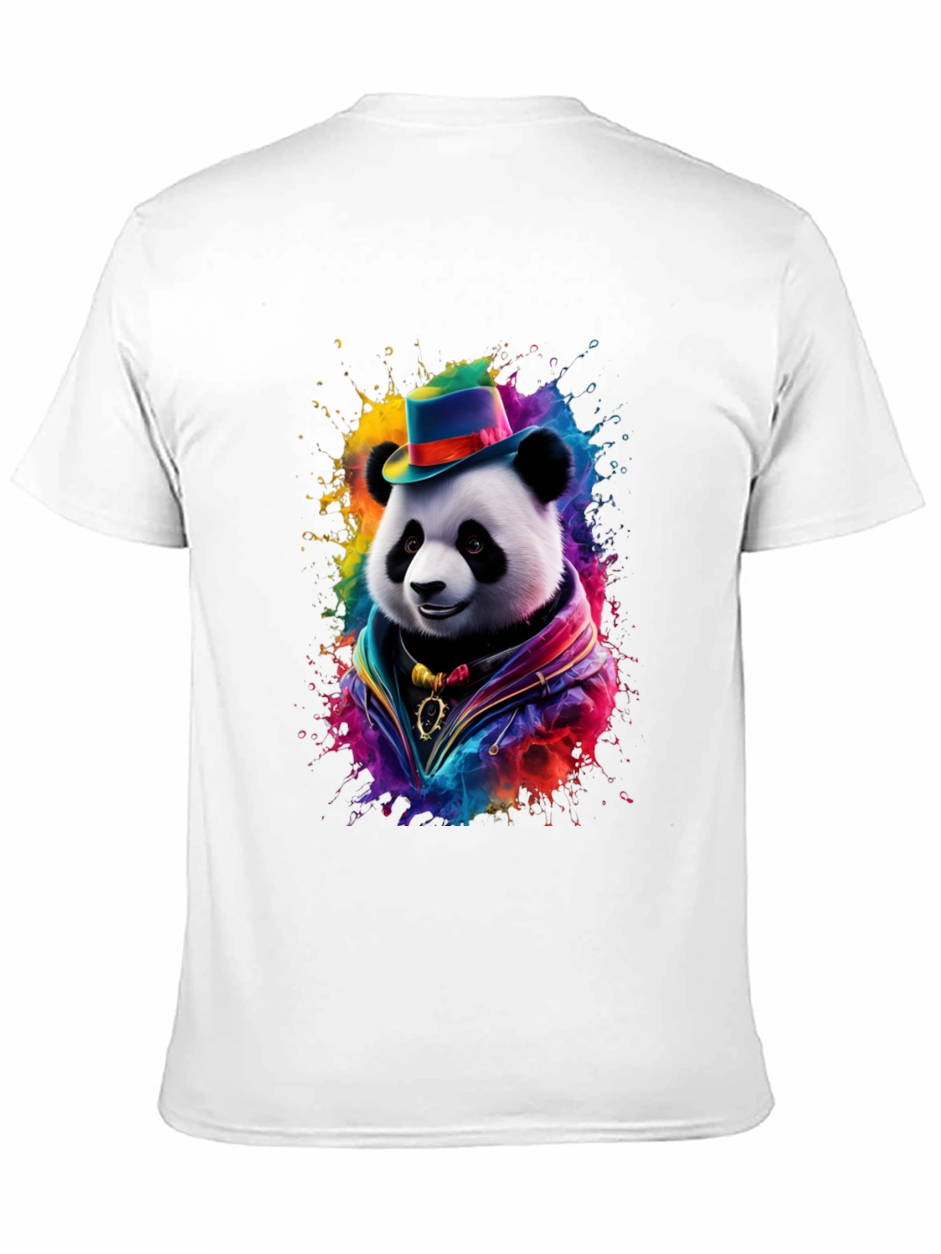 Panda Hat Colorful T-Shirt