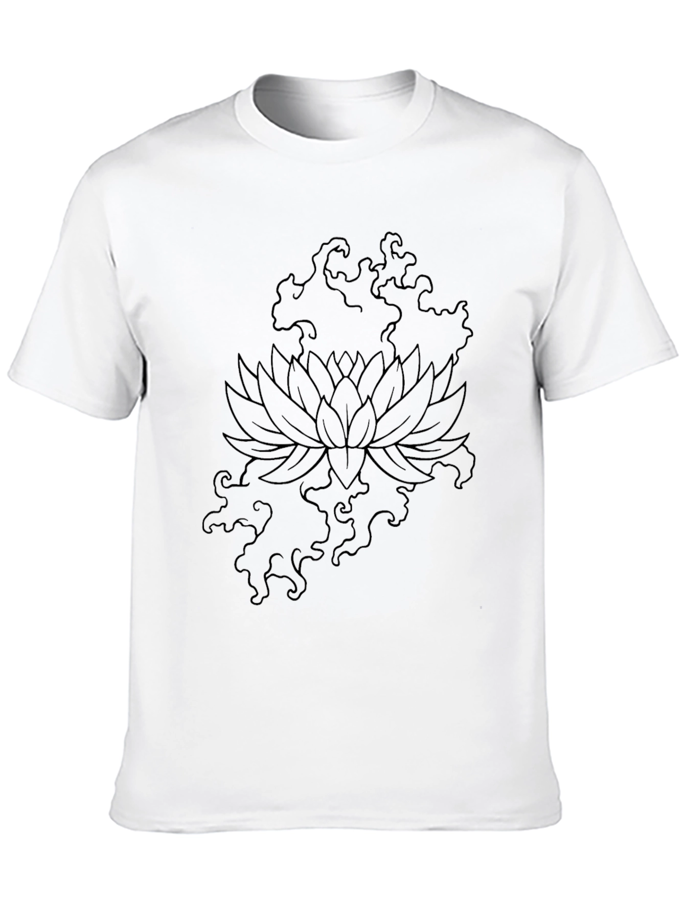Black Lotus Graphic T-Shirt - Modern Design