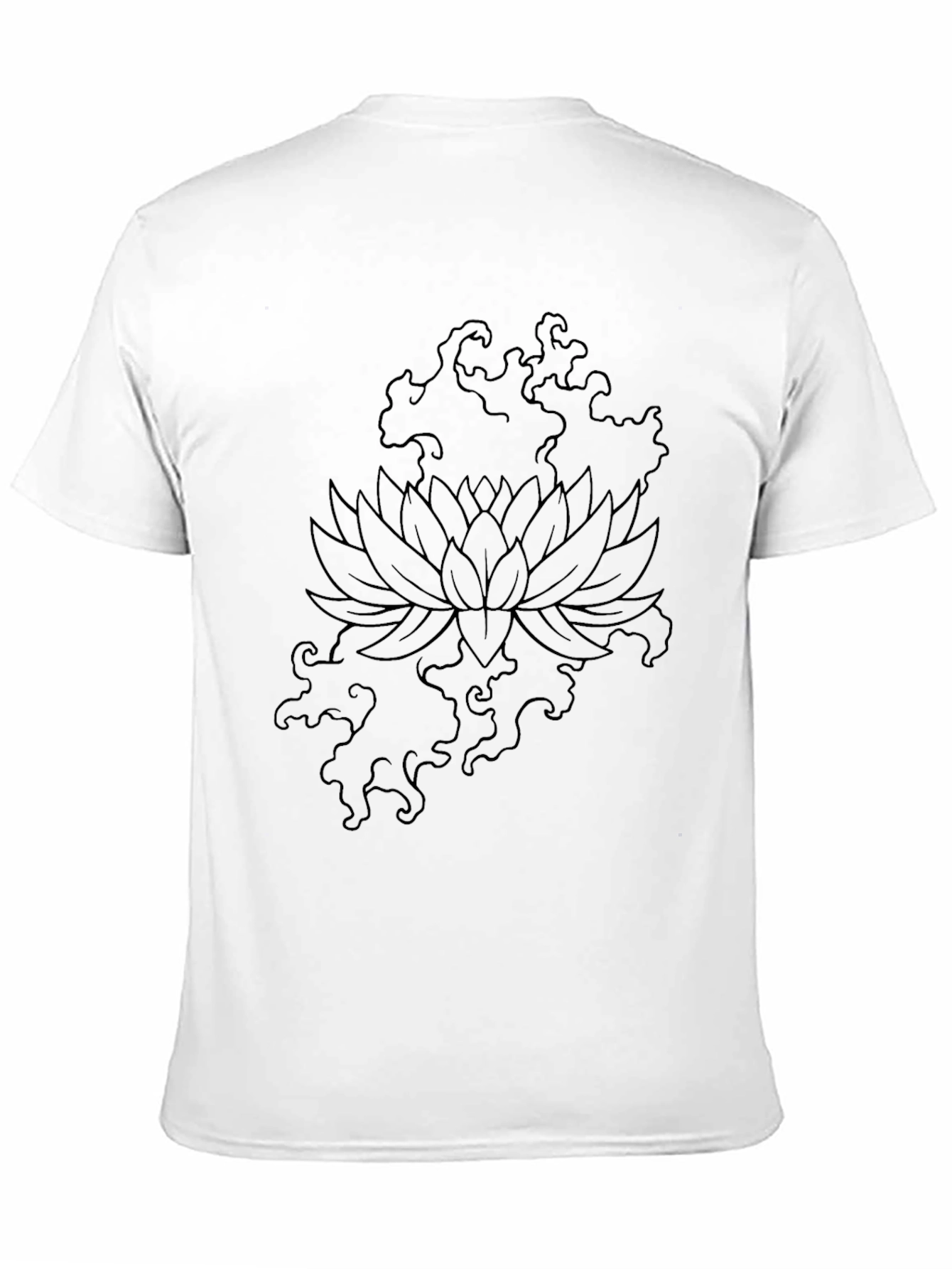 Black Lotus Graphic T-Shirt - Modern Design