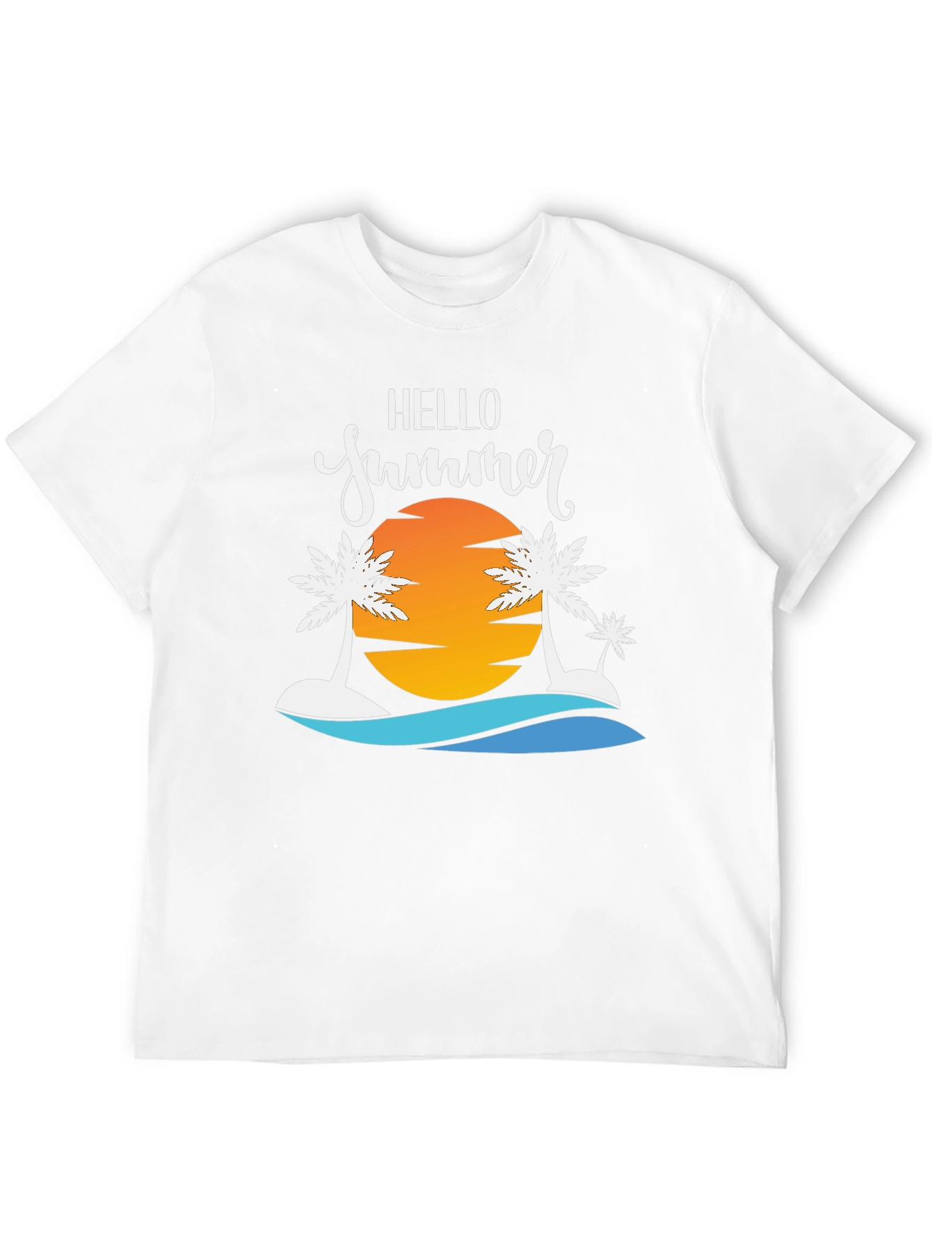 Hello Summer Graphic Tee - Beach Vibes