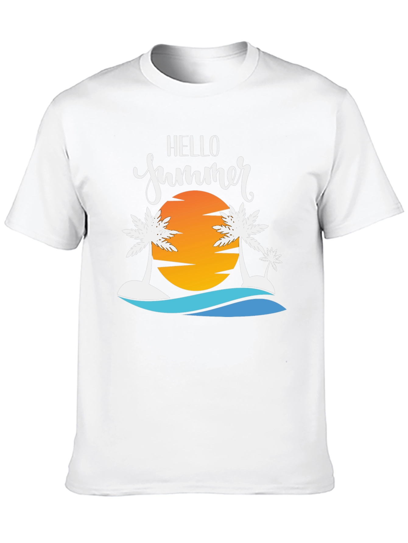 Hello Summer Graphic Tee - Beach Vibes