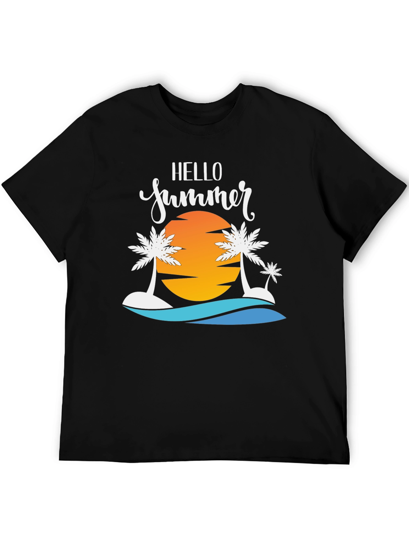 Hello Summer Graphic Tee - Beach Vibes